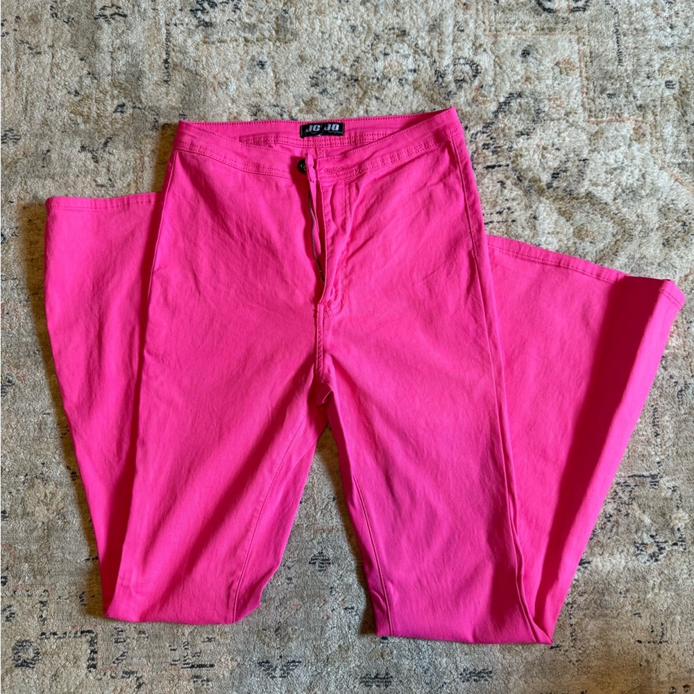 JC & JQ Hot Pink Flare Jeans